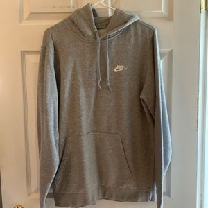 Lg Nike gray Hoodie sweatshirt good condition